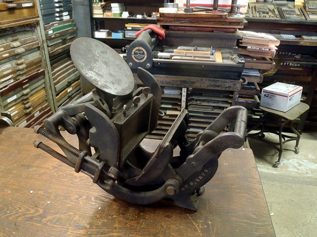 Old style Platen Printing Press